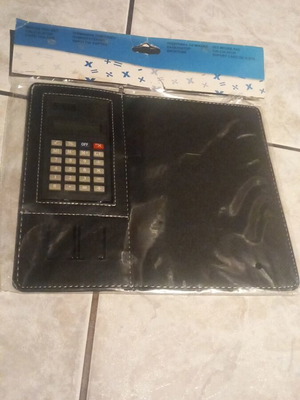 Mousepad with calculator and pen and card holders new