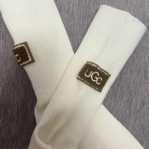 UGC socks new, white and beige