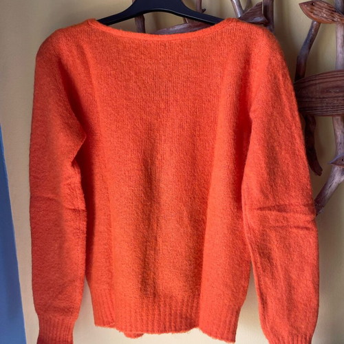 Benetton sweater size M orange like new