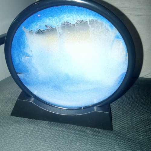 Decorative moving sand new with blue shade