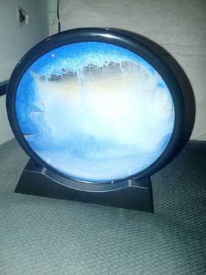 Decorative moving sand new with blue shade