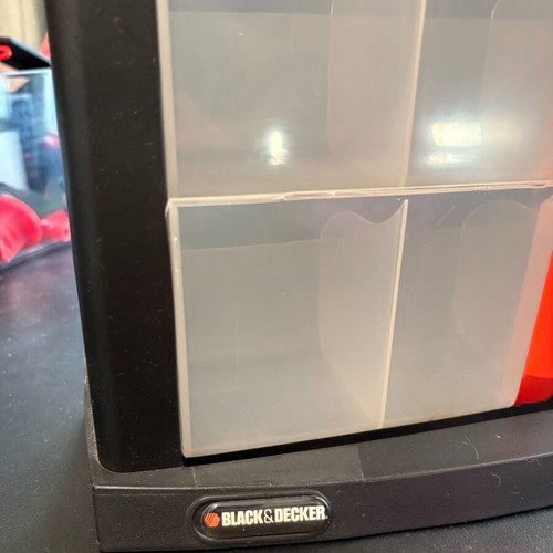 Black & Decker storage organizer like new 42x33x7cm