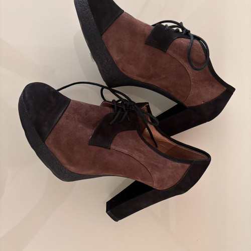 Staccato women's Oxford shoes like new, two-tone brown and black, size 38