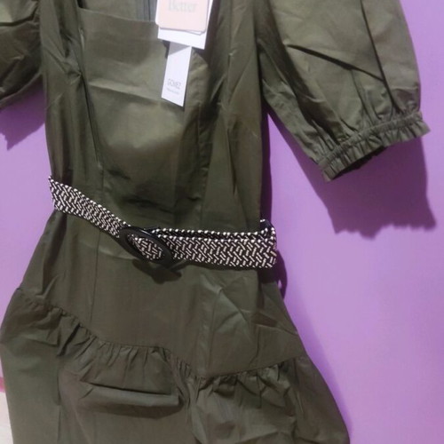 Liu Jo mini dress new, cotton, khaki, size EU32 XS