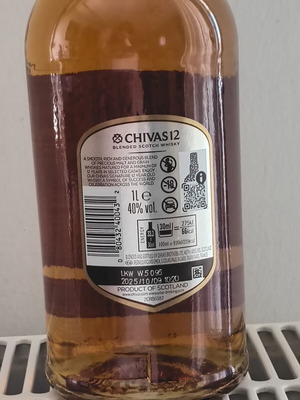 Chivas Regal 12YO 1L σφραγισμένο, καινούργιο