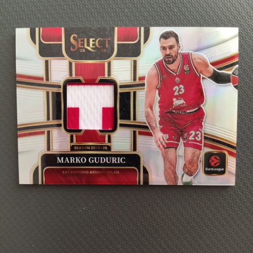 25-26 Euroleague Select κάρτα με patch Marko Guduric /125