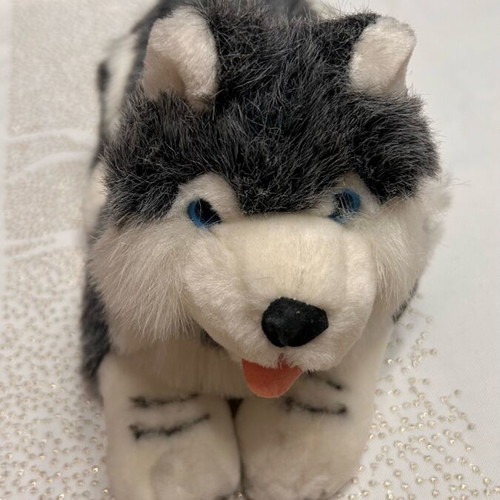 Plush dog teddy bear like new, about 25 centimeters