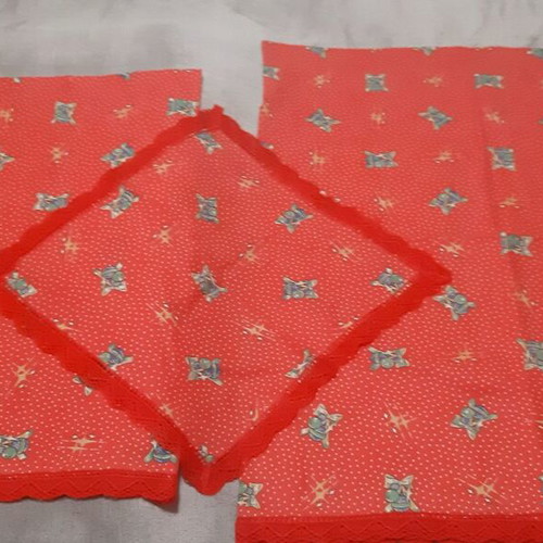 Christmas tablecloths like new, cotton with lace