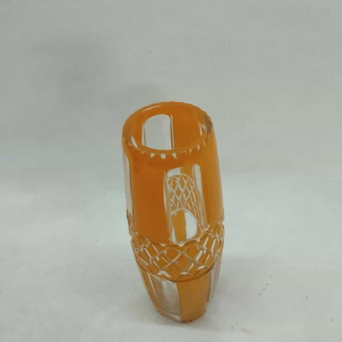 Glass vase used in yellow shade