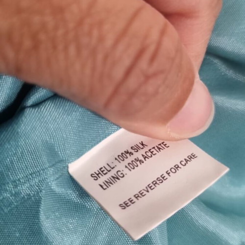 Anna Riska silk dress and jacket like new, turquoise and gold