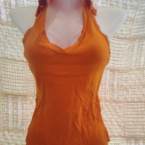 Chaton summer women's orange top, size S