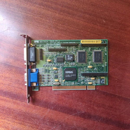 Matrox Mystique 2MB PCI video card like new