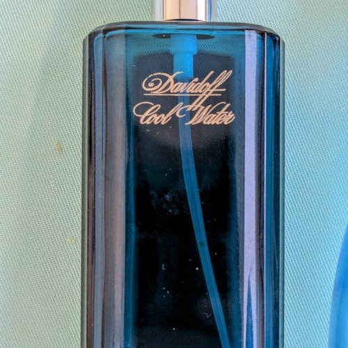Davidoff Cool Water collectible empty bottles used, men's and women's set of 2