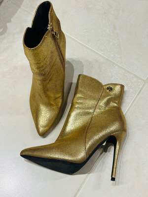 Migato gold ankle boots used, size 36