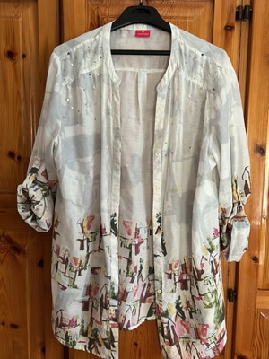 Cotton shirt like new, multicolor, sizes M and L