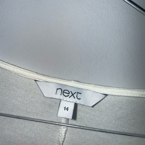 Next asymmetrical blouse white like new