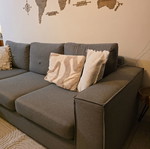 Corner sofa like new, gray, comfortable for small spaces