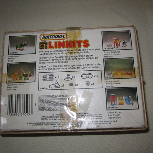 Vintage Matchbox Linkits Space Monkey 1980s toy used