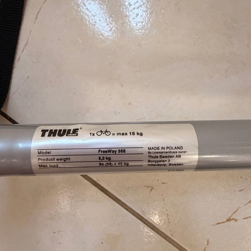 Thule Freeway 968 bike rack for up to 3 bikes