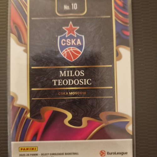 Panini Euroleague Select CSKA Milos Teodosic Clutch card