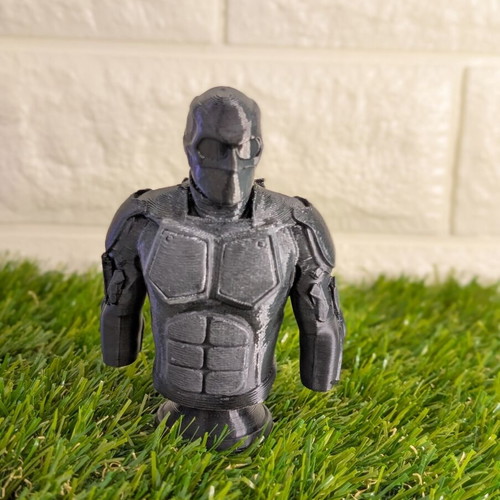 The Boys Black Noir 3D printed figure used with handpainted details