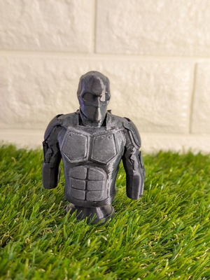 The Boys Black Noir 3D printed figure used with handpainted details