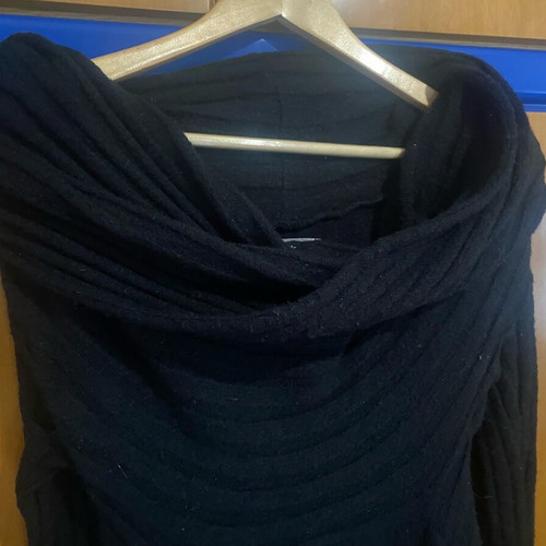 Black A-Style dress with double collar, like new