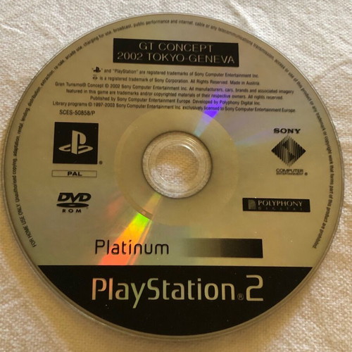 PS 2 Grand Tourismo Concept 2002 Tokyo-Geneva used