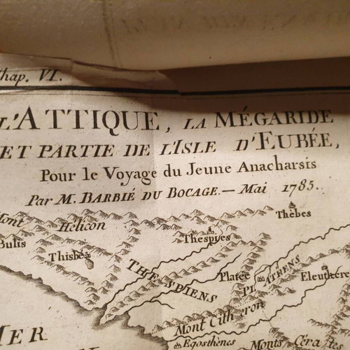 1789 Accompanying Volume with Maps for Anacharsis Used