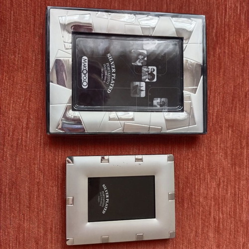 Photo frames new, small, silver, Italian