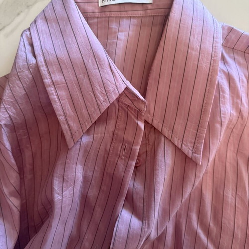Mango shirt light fabric like new, pink, size L