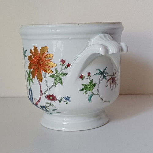 Vintage porcelain cachepot Raynaud & Co. Limoges Hanoï like new