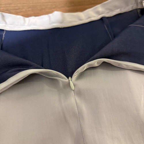 Petra women's short skirt size S like new, grey and blue
