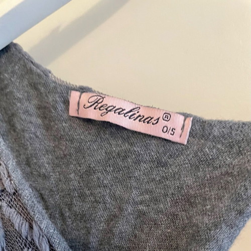 Regalinas lace dress like new, one size, gray