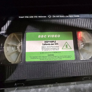 vhs βιντεοκασέτα DEEP PURPLE