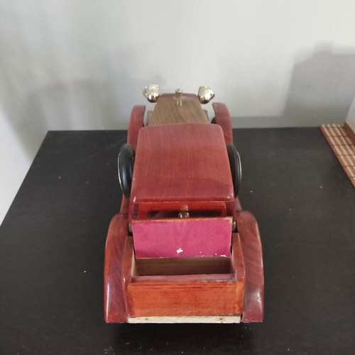 Wooden decorative antique car used