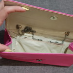 Pink clutch bag used