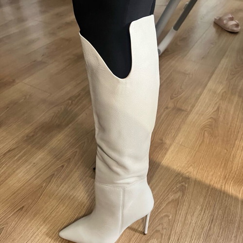 Eva Longoria leather boots new, size 39, beige