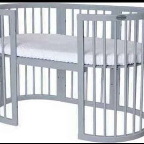 Ingvart Baby Cot with 2 Mattresses like new