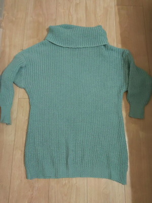 Pullover S/M turquoise oversize like new
