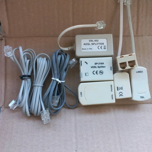 Various ADSL splitters for phone and internet connection like new