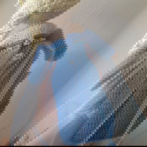 Χειροποίητη πλεκτή κούκλα Elsa amigurumi καινούργιο