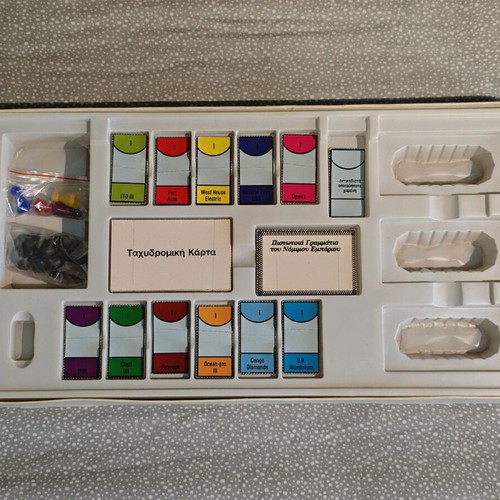 Anti-Monopoly board game Nilco 1984 used with missing parts