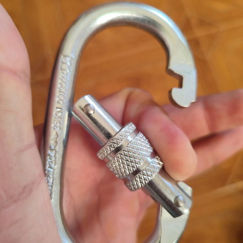 Safety Hooks 19 mm Screw Carabiner Pack of 2 New