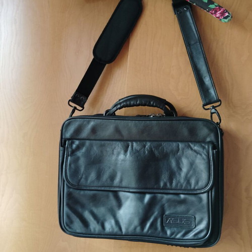 ASUS leather bag like new, men's business laptop bag