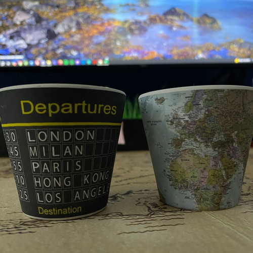 Espresso QUY cups used, set of 2, 90ml, recyclable