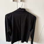 Black long-sleeve top with neck