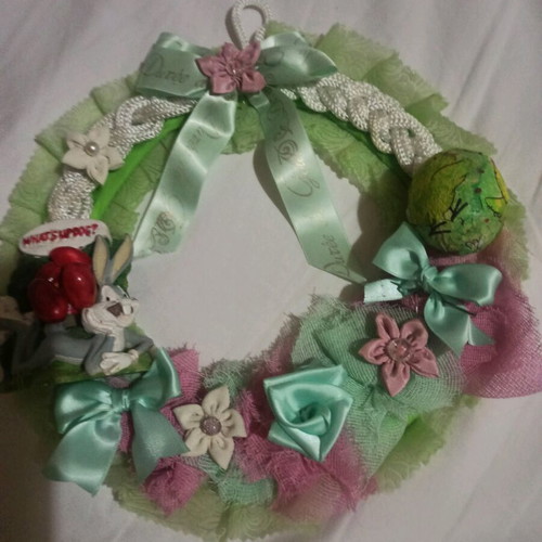 Easter wreath new in pastel colors