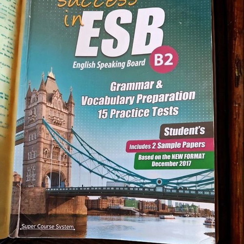 Success in ESB B2 Student's Grammar Vocabulary Preparation and 15 Practice Tests used