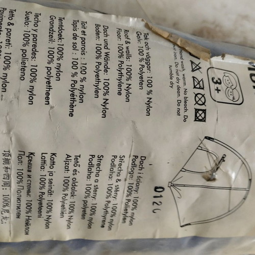 Children's tent large with chair, unused